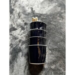 Crofton Glass Serving/sauce‎ Cups With Little Serving Spoons